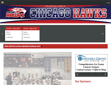 Tablet Screenshot of chicagohawks.com